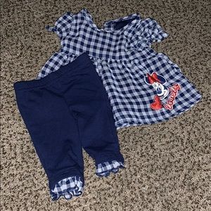 Disney Minnie Mouse Two Piece outfit